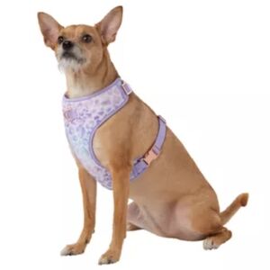 Purple Leopard Print Dog Harness